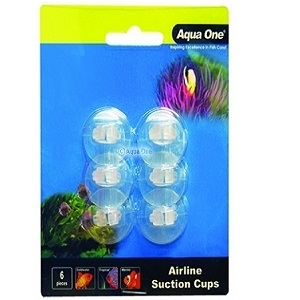 Aqua One Airline Suction Cups 6pk with 5 mtr of Airline