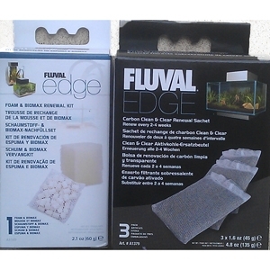 Fluval Edge 46L Foam Biomax & Carbon Set